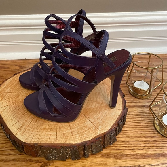 Purple Strappy Heels - Picture 3 of 6